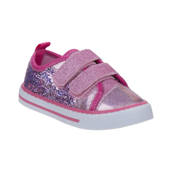 GLITTER Girls canvas shoes trainers sneakers size 3.5-8UK 20-25EU BABY SPARKLY 
